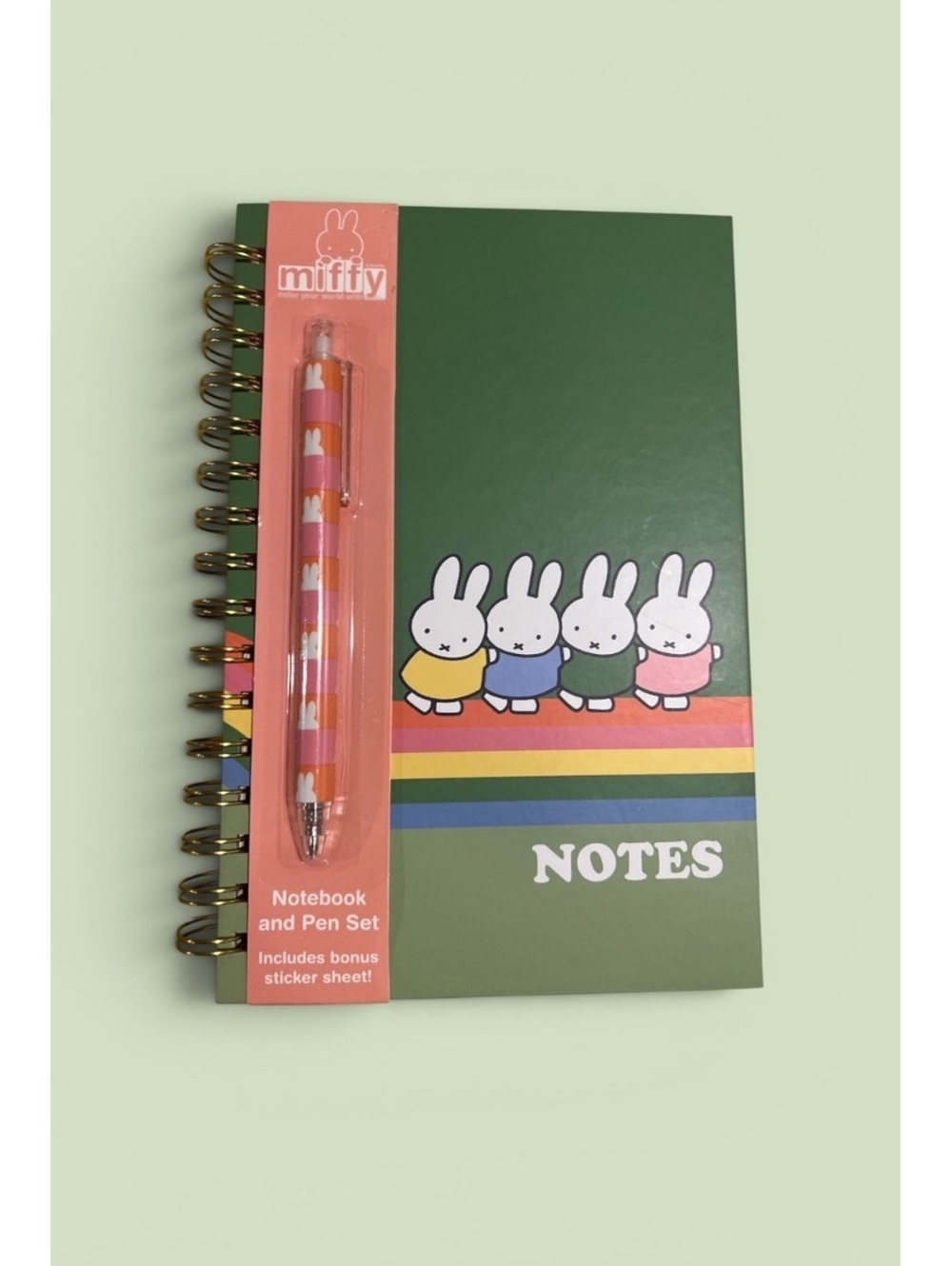 Miffy Notebook and Pen Set w Stickers